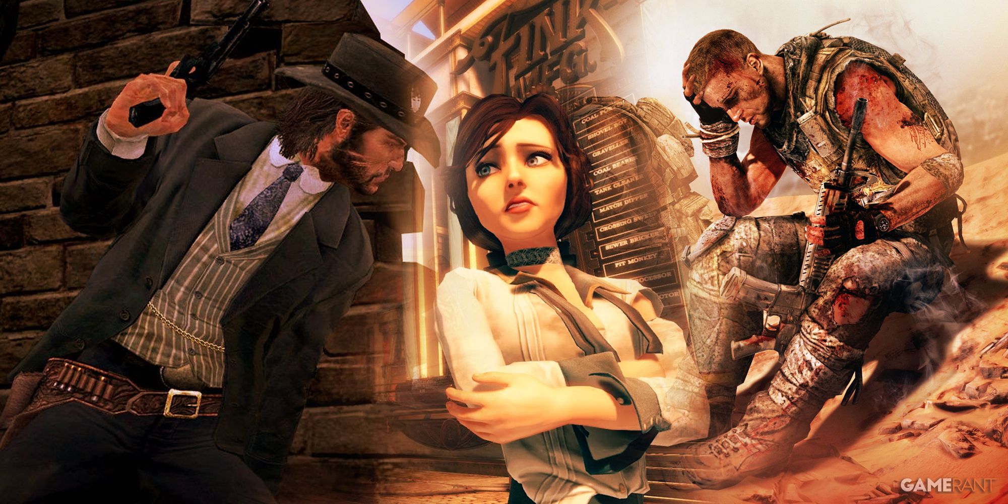 Red Dead Redemption, Bioshock Infinite, Spec Ops: The Line