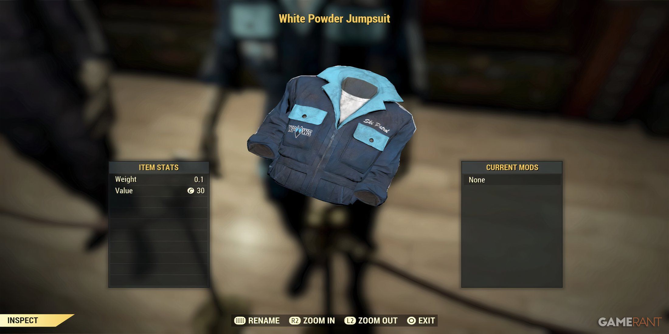 White Powder Jumpsuit in Fallout 76