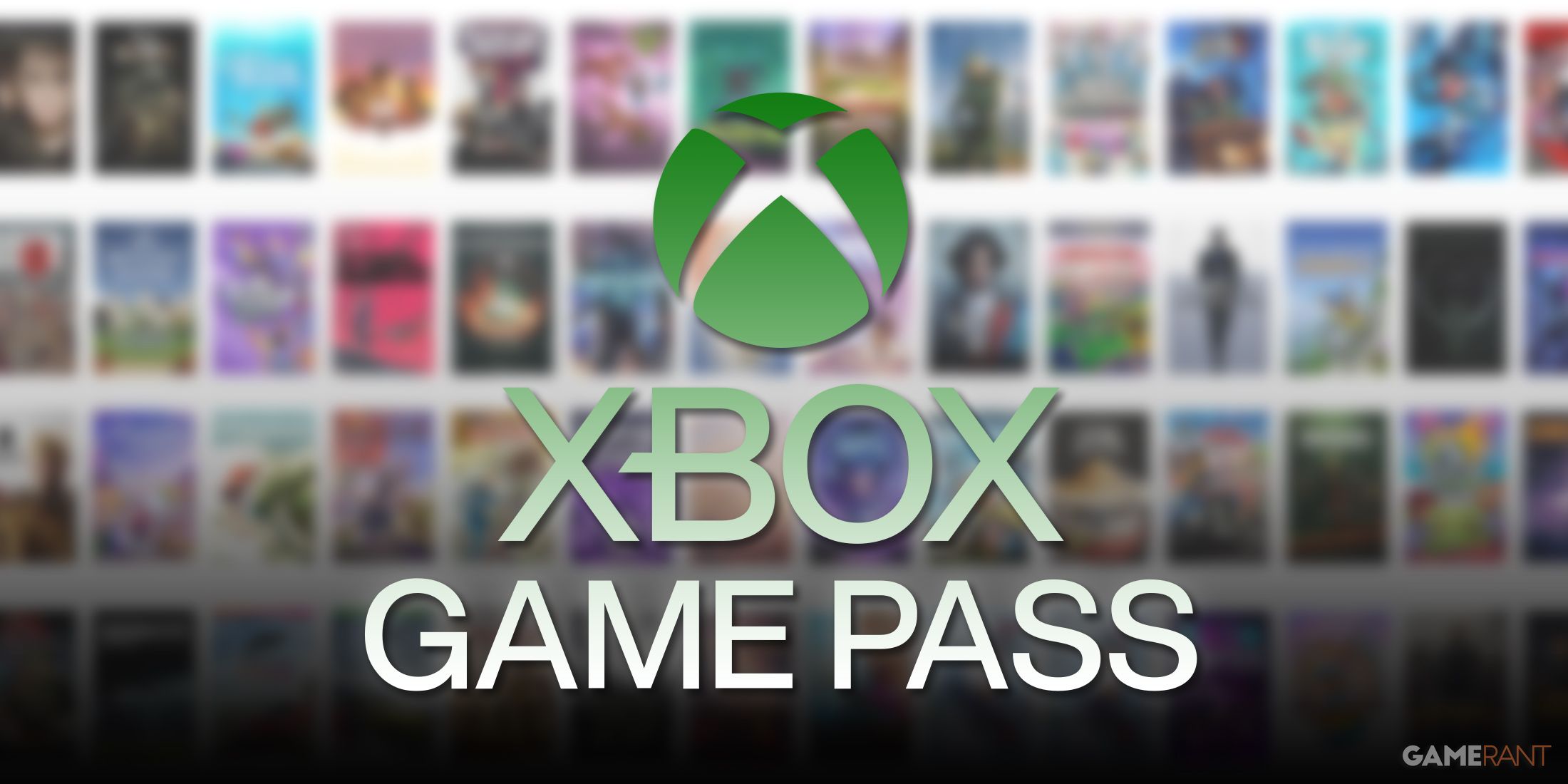 xbox game pass logo with box art lineup
