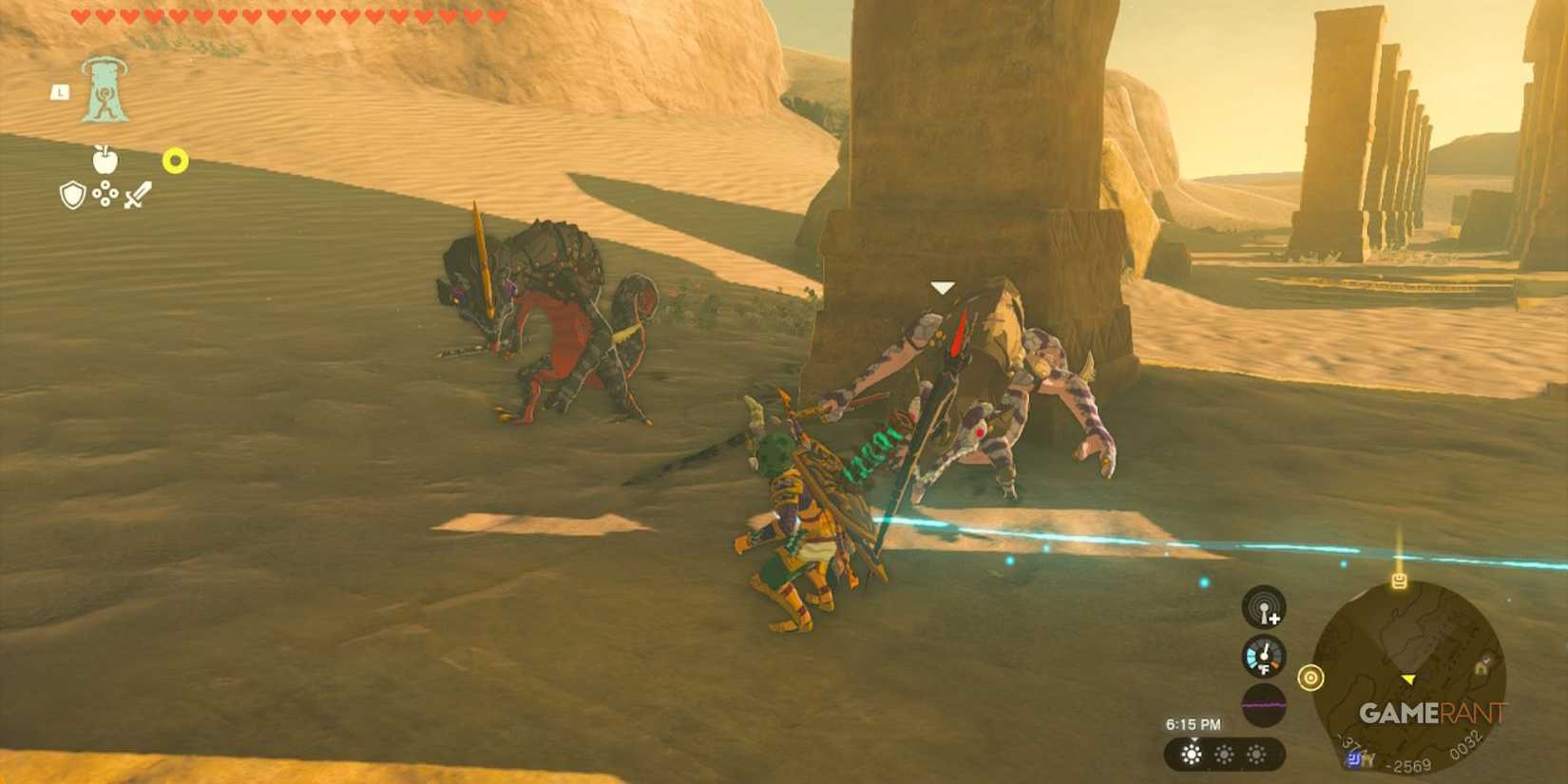 Zelda Tears of the Kingdom - Black Lizalfos, Silver Lizalfos