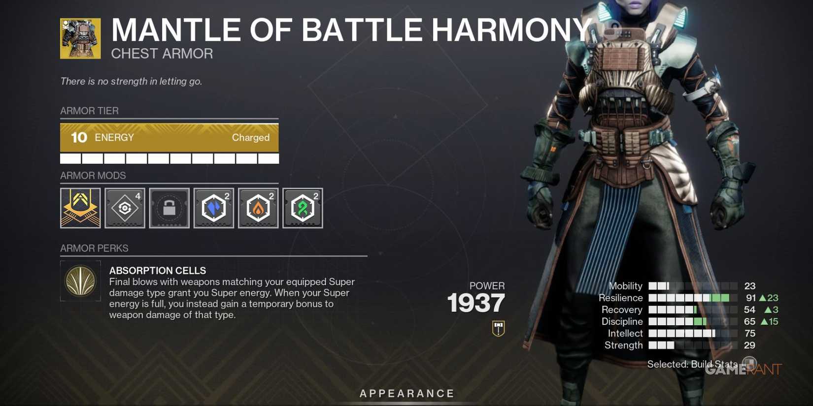Destiny 2 Mantle of Battle Harmony