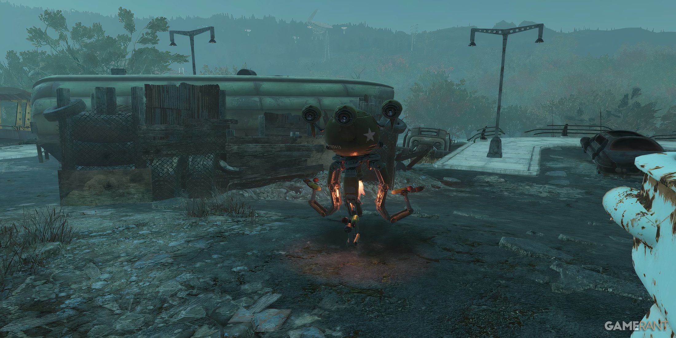 A Mr Gutsy Robot in Fallout 76
