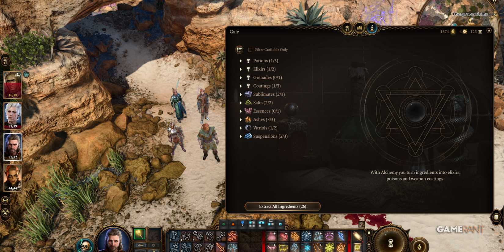 Alchemy in Baldur's Gate 3