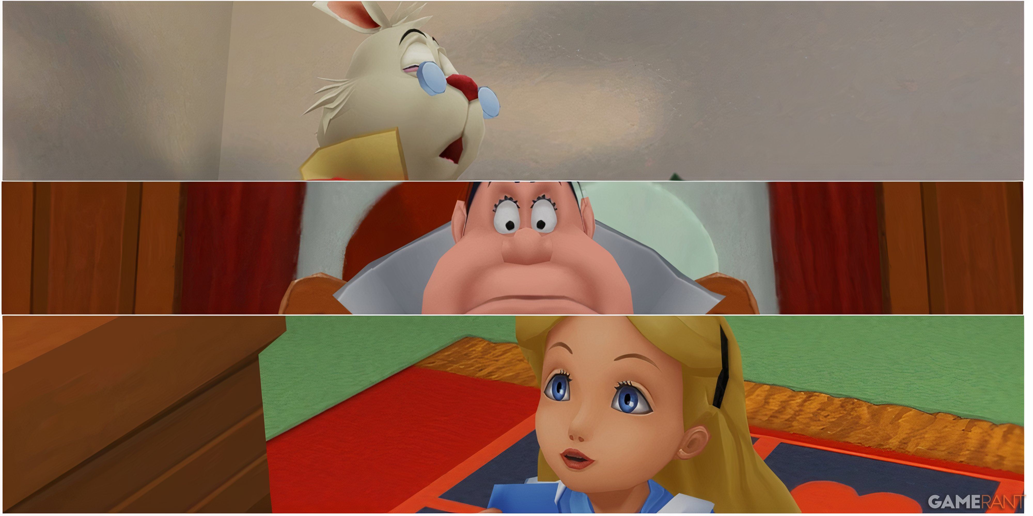 Alice in Wonderland Kingdom Hearts 1 Queen of Hearts Rabbit