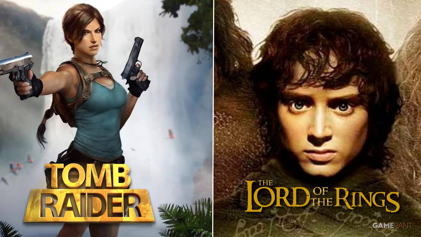 amazon tomb raider reboot logo lara croft and the lord of the rings logo