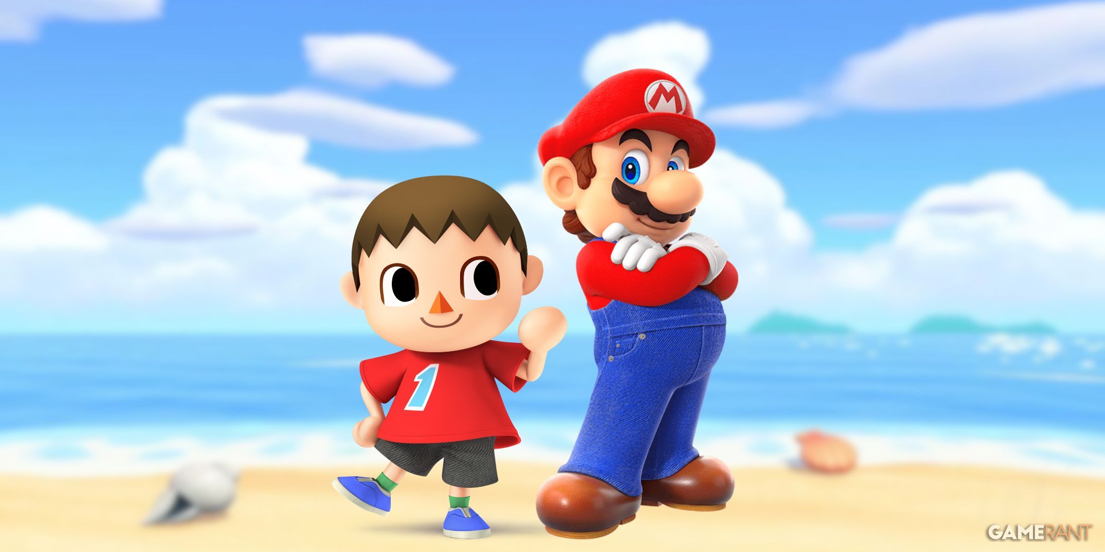 Animal Crossing Mario and Villager