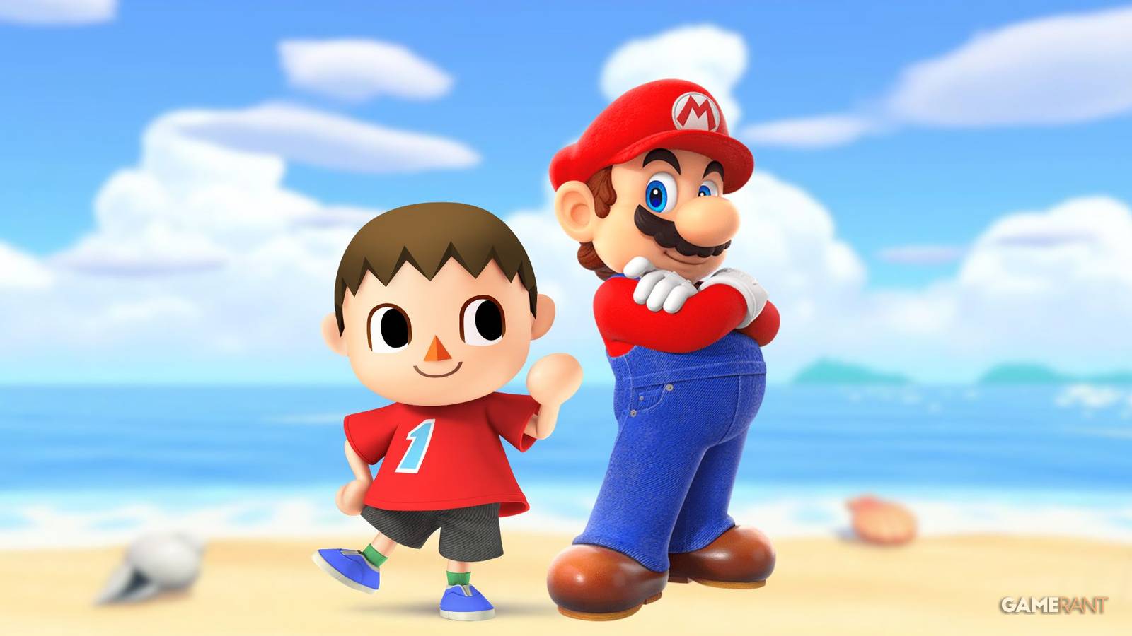 Animal Crossing Mario and Villager