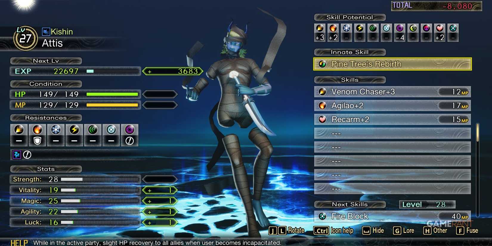 Attis in Shin Megami Tensei 5 Vengeance