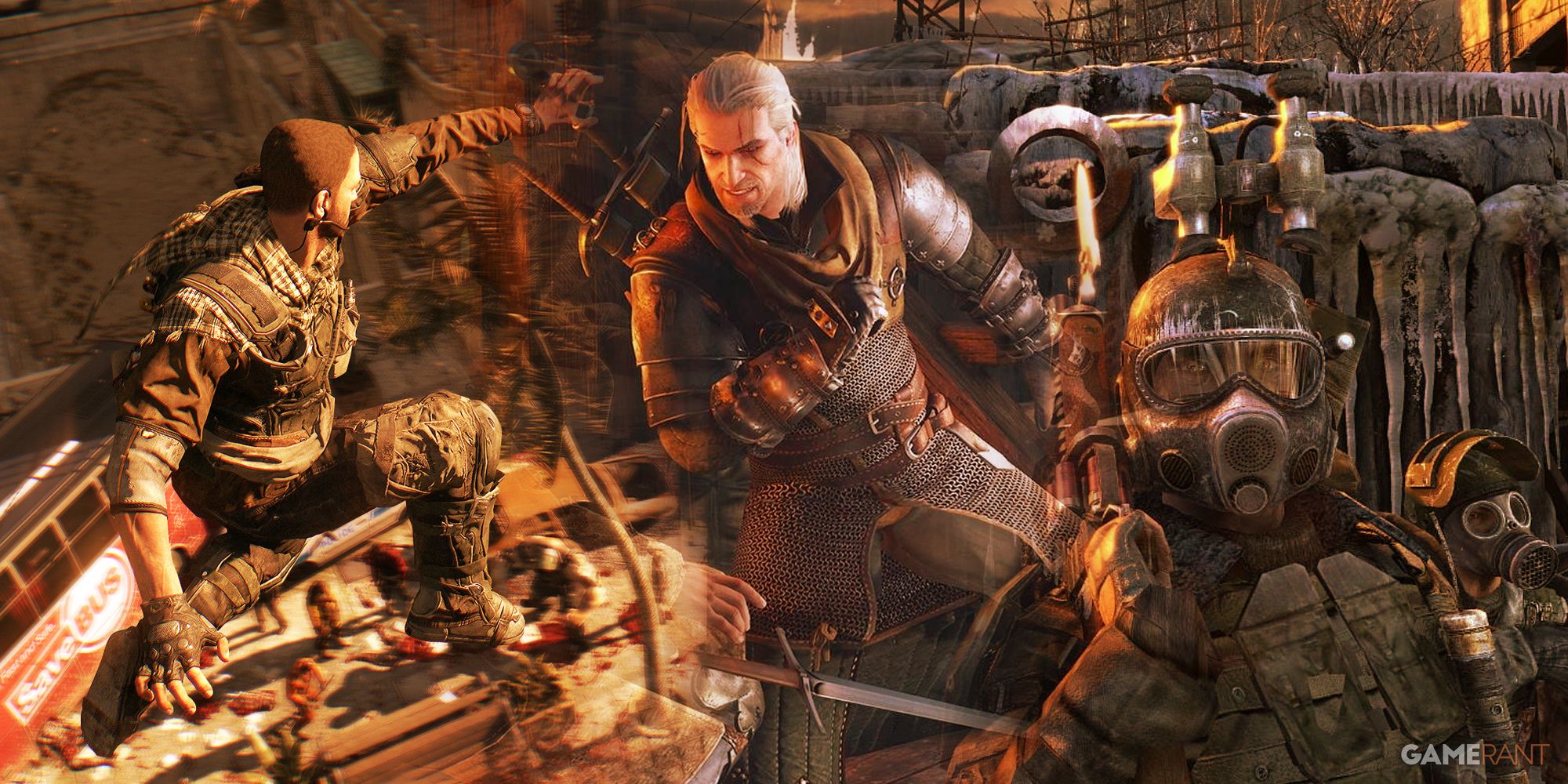 Dying Light, The Witcher 3: Wild Hunt, Metro 2033 Redux