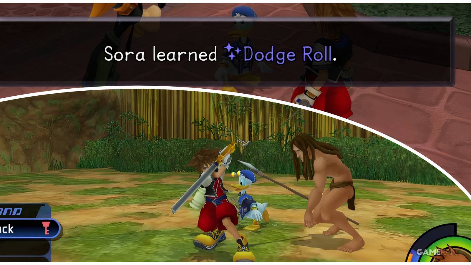 block and dodge roll kh1 sora