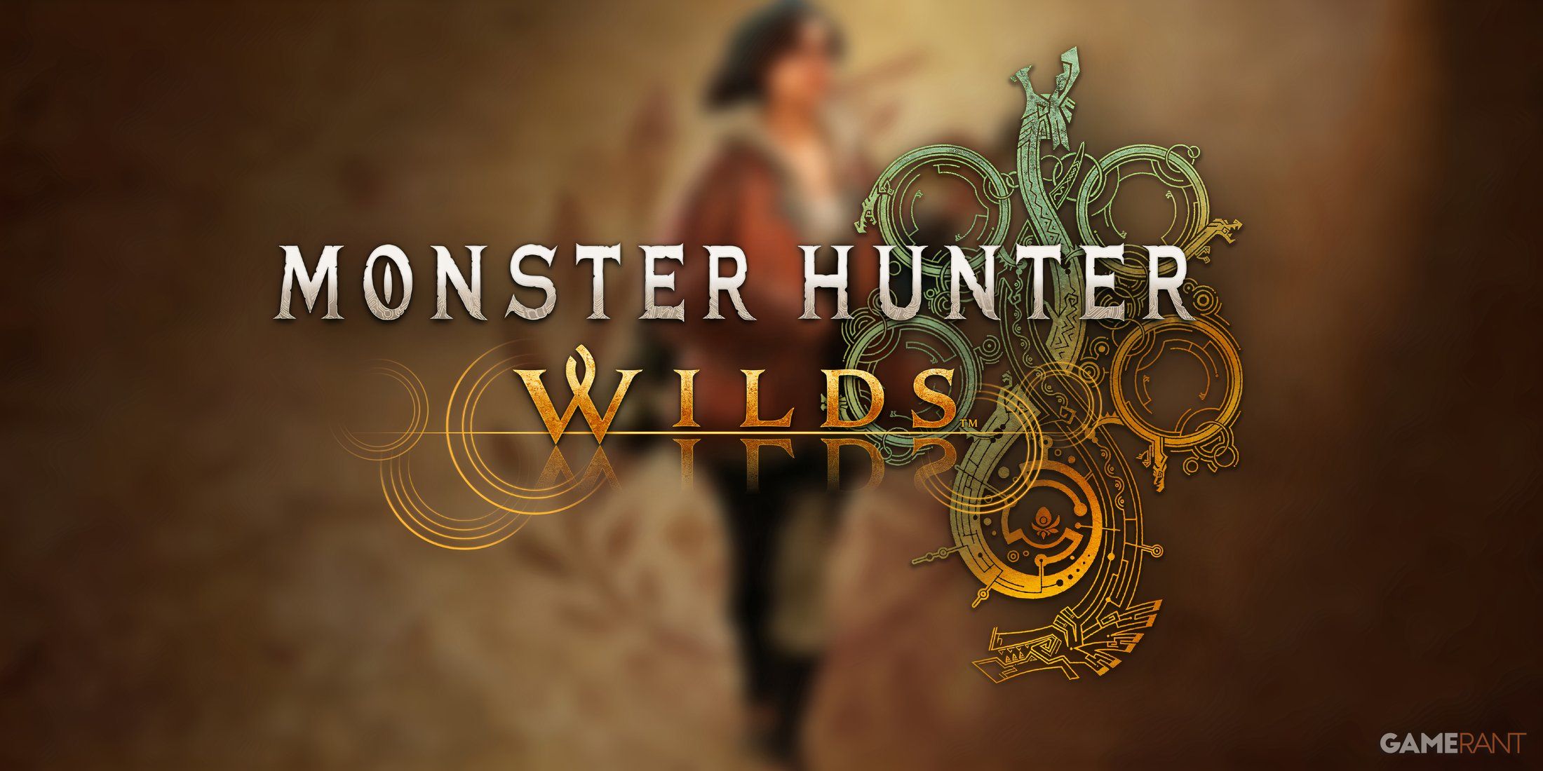 blurred alma artwork with monster hunter wilds logo