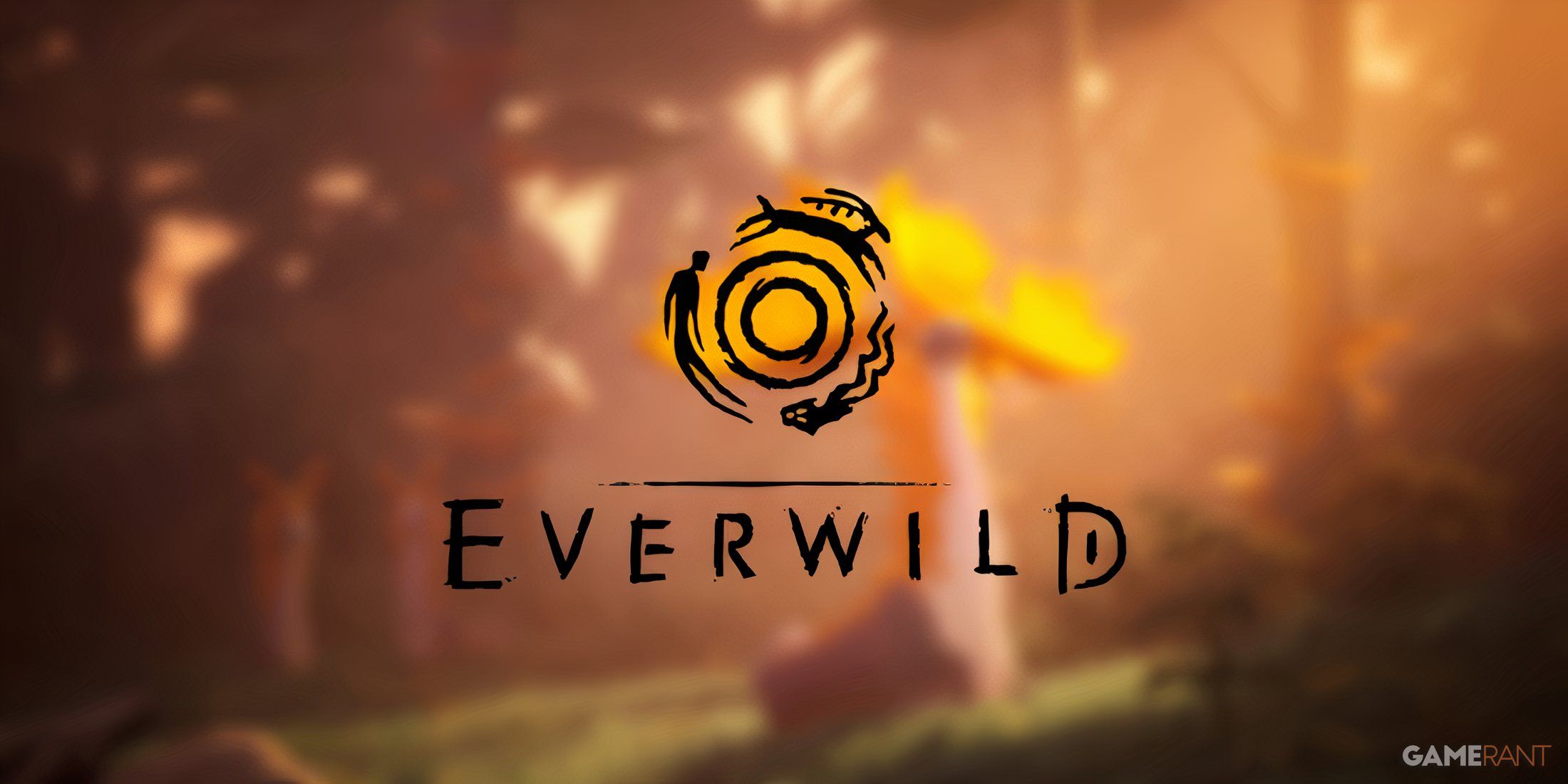 blurred everwild deer with everwild logo