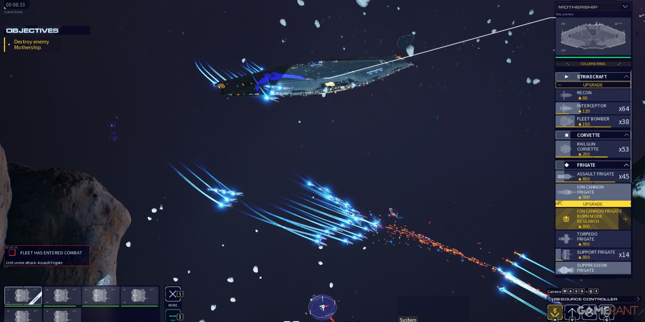 Build Up A Sizable Fleet In Homeworld 3 Skirmish Games