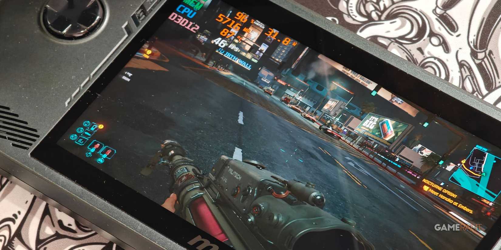 Cyberpunk 2077 on the MSI Claw