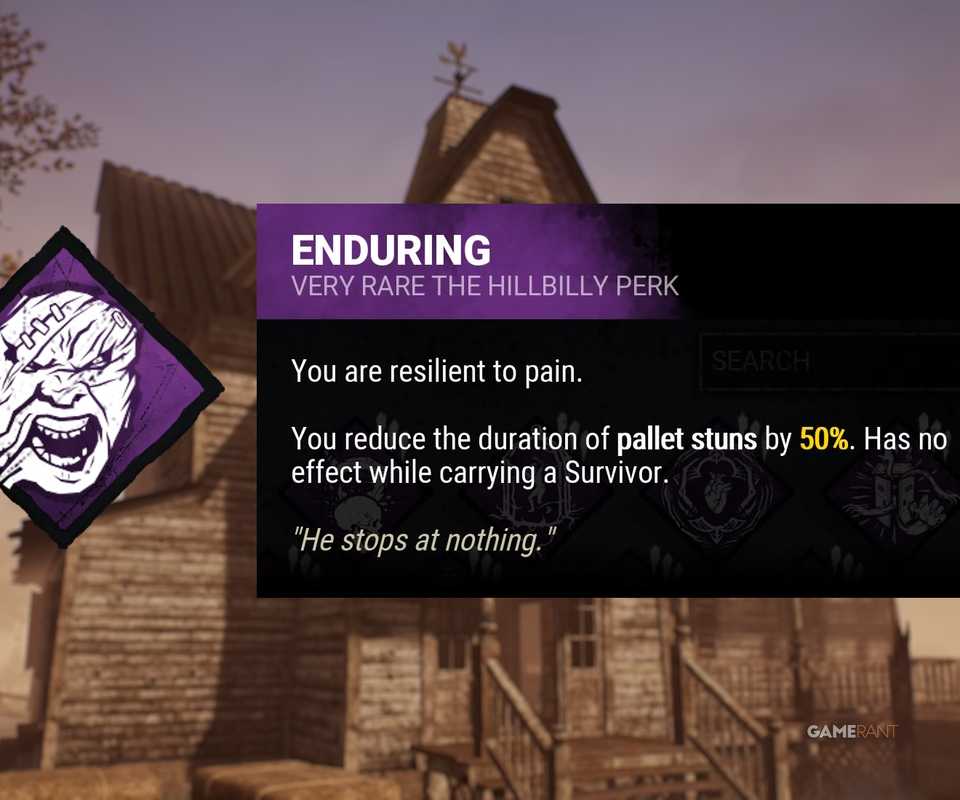 dead by daylight perk description enduring