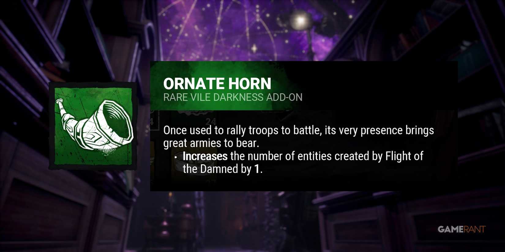 dead by daylight the lich ornate horn addon