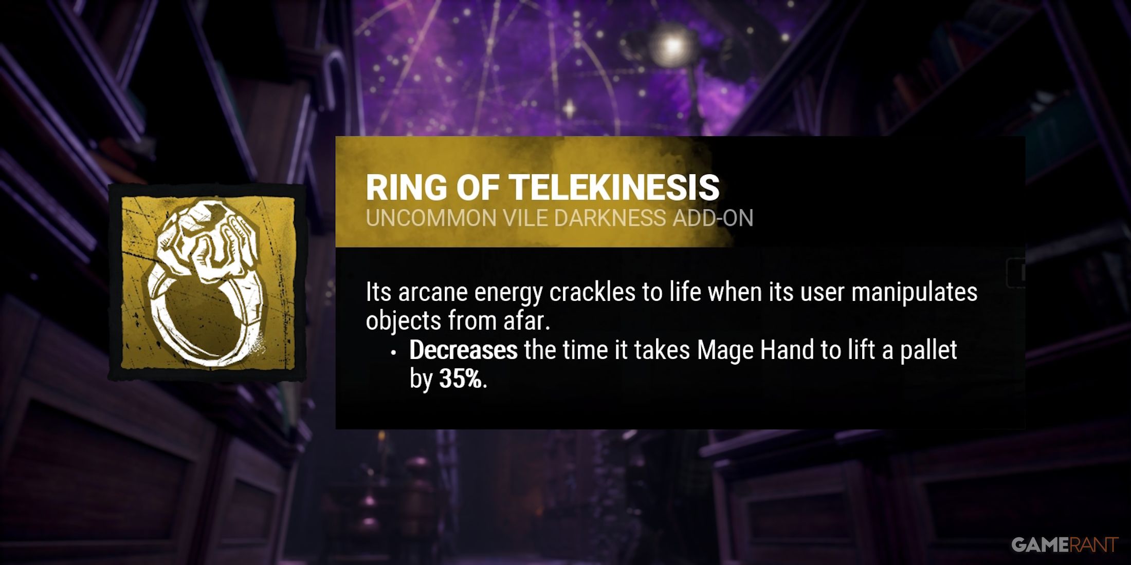 Dead by Daylight: The Lich Ring of Telekinesis Add-on