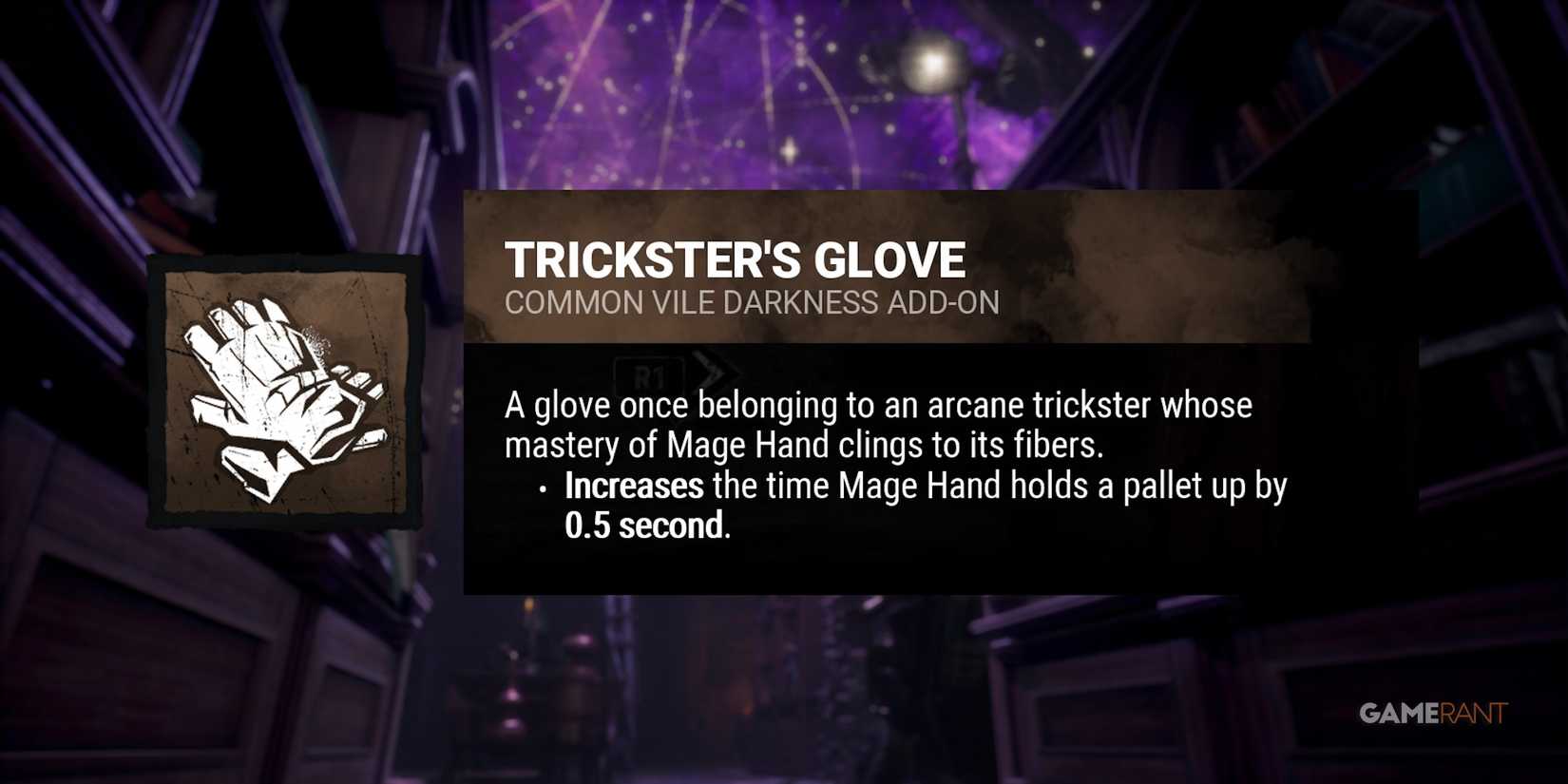 dead by daylight the lich trickster's glove addon