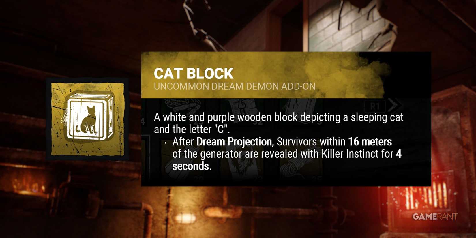 dead by daylight the nightmare cat block addon