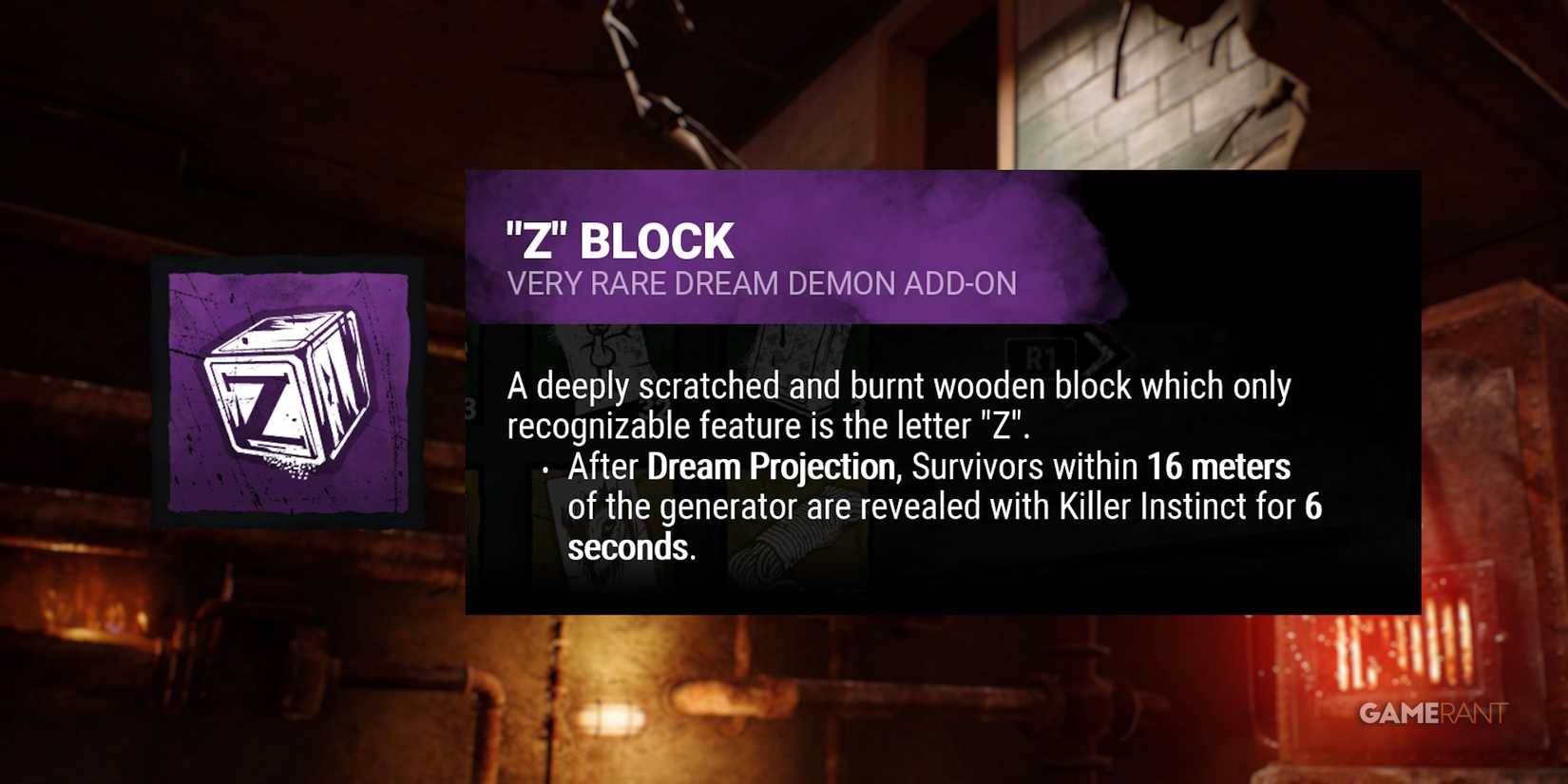 dead by daylight the nightmare z block addon