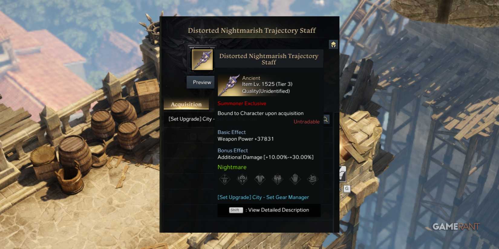 Distored Nightmareish Trajectory Staff in Lost Ark