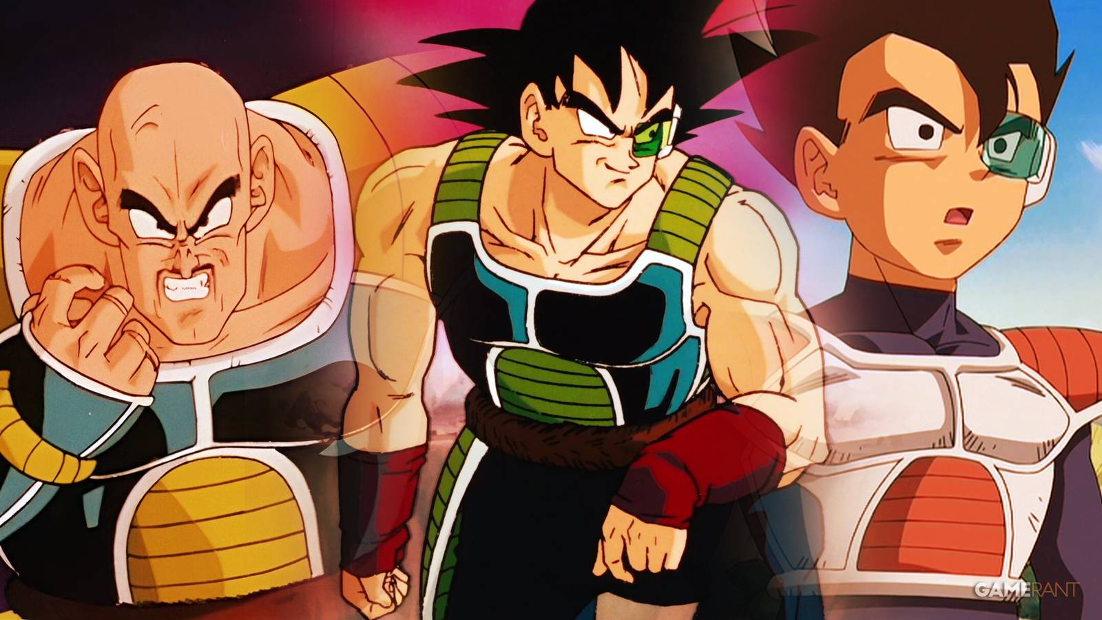 Dragon Ball Saiyan Characters Nappa, Bardock, Tarble