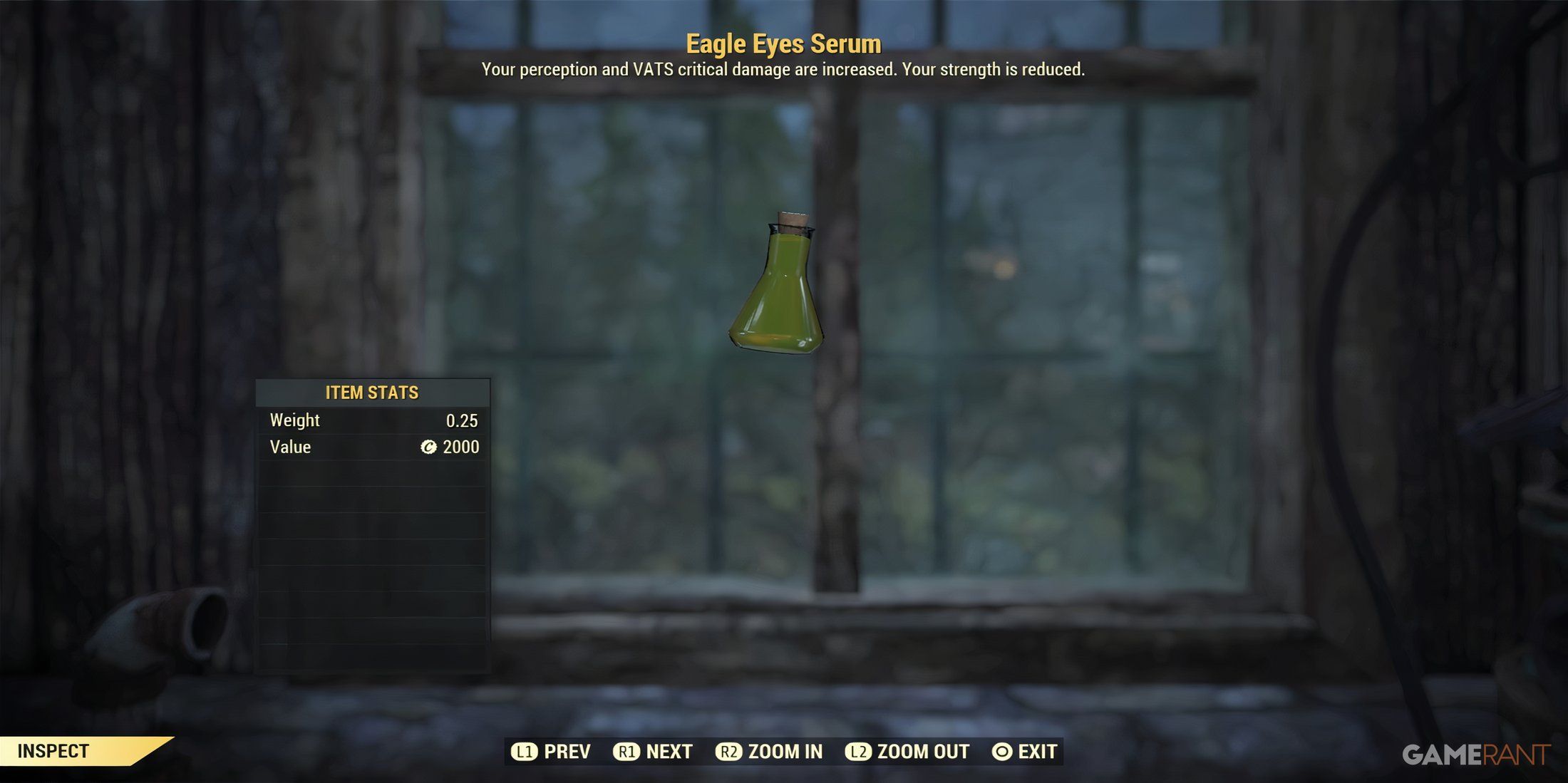 Eagle Eyes Serum in Fallout 76