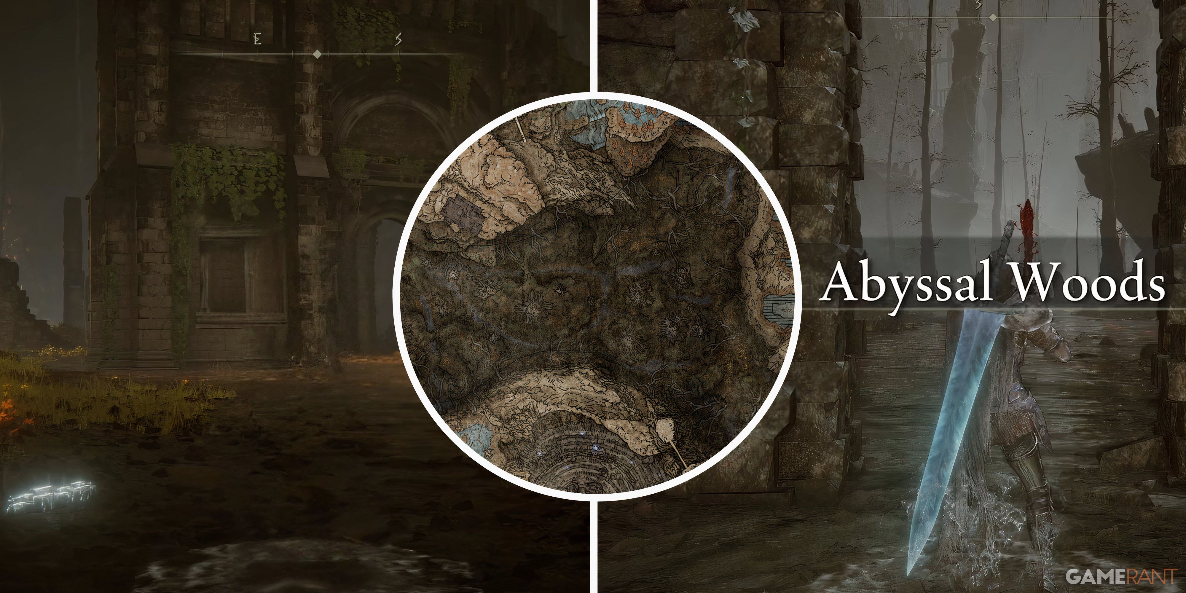 Elden Ring Shadow of the Erdtree - Abyssal Woods Map Fragment