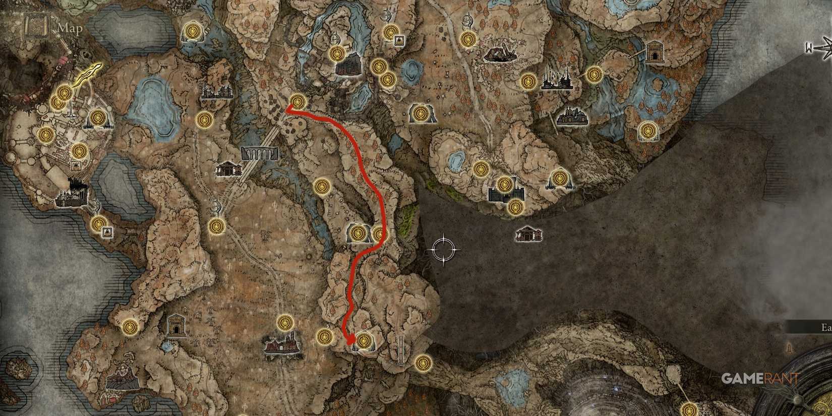 EldenRingJaggedPeakPathwayMap