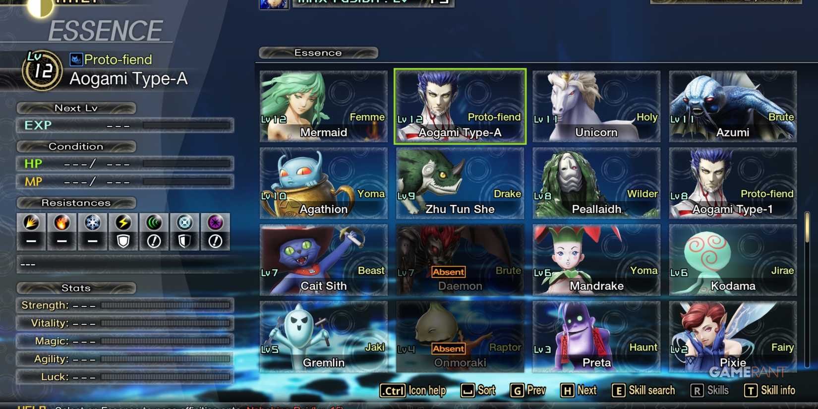 Essence Fusion in Shin Megami Tensei 5 Vengeance