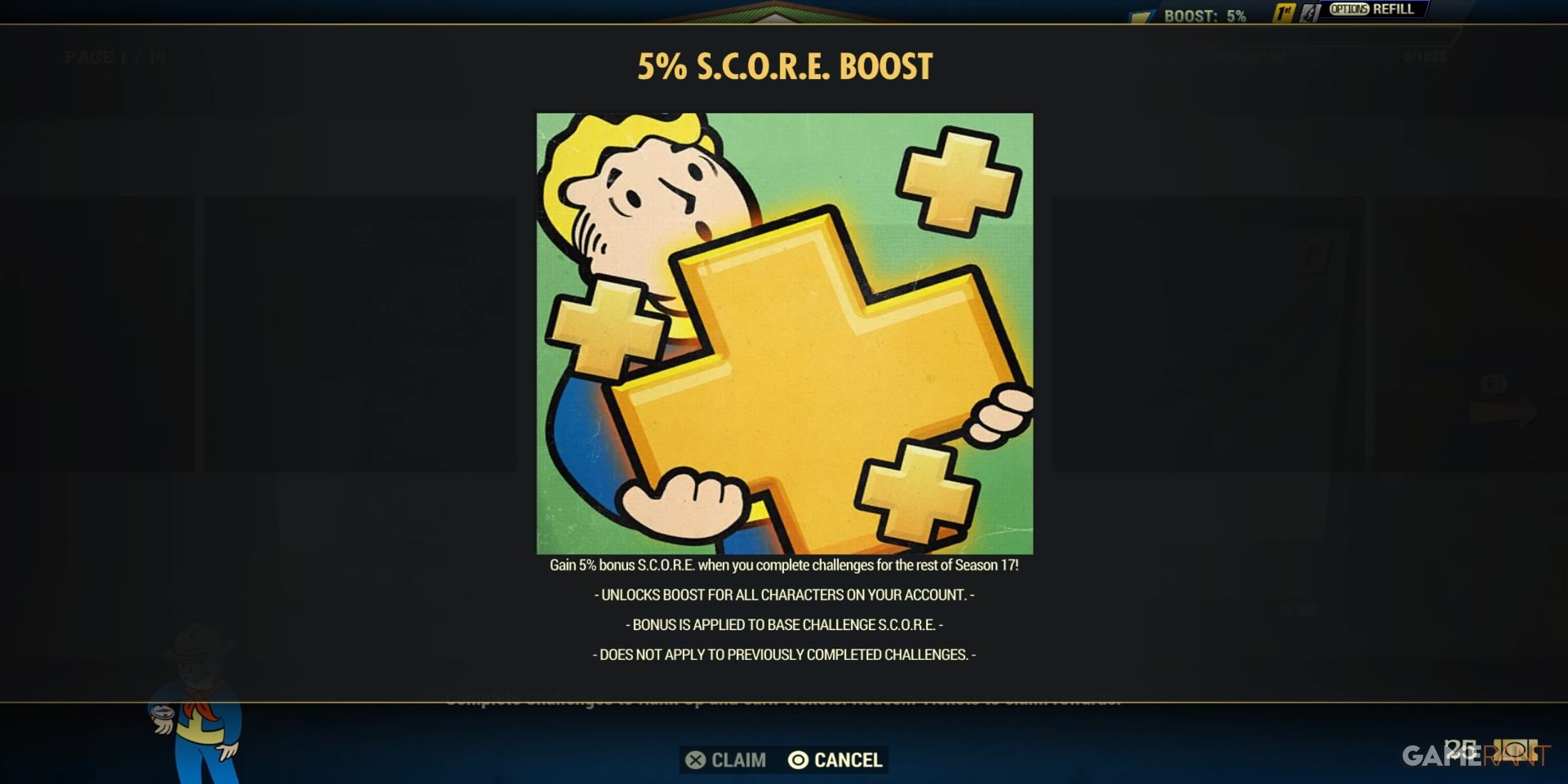 Fallout 1st Boosts in Fallout 76