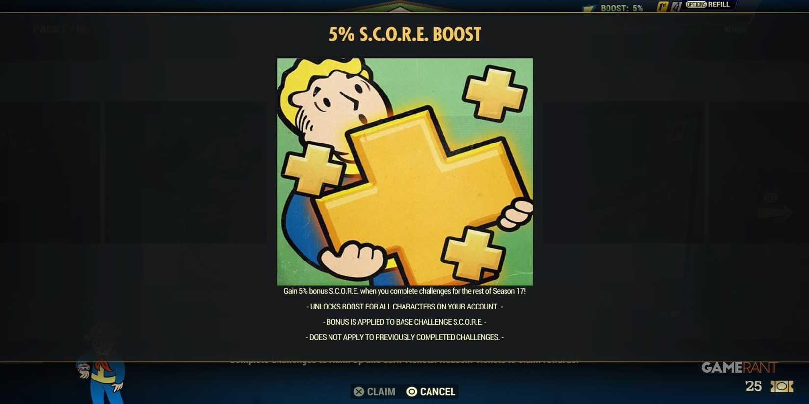 Fallout 1st Boosts in Fallout 76