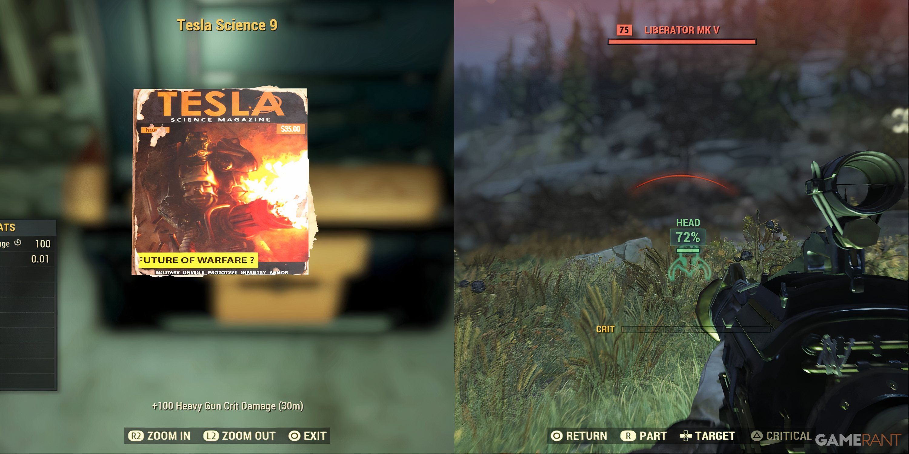 Fallout 76 Critical Shot Damage Boosts