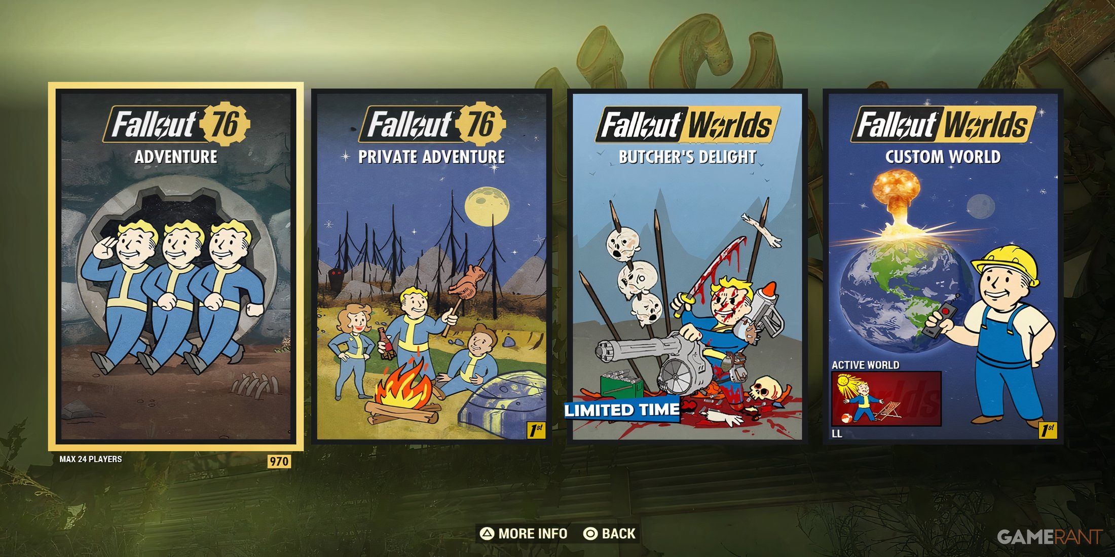 Fallout 76 Main Menu