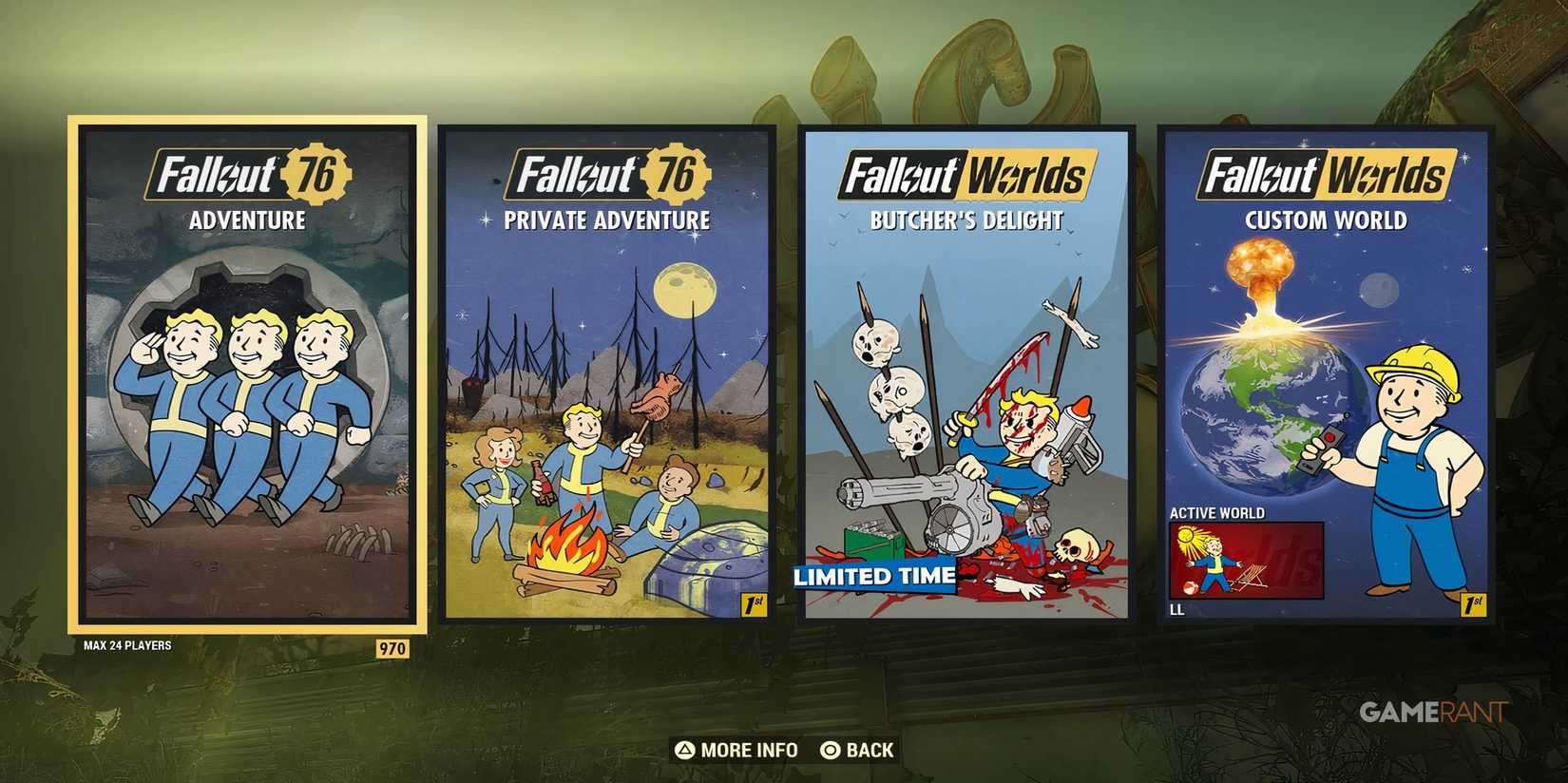 Fallout 76 Main Menu