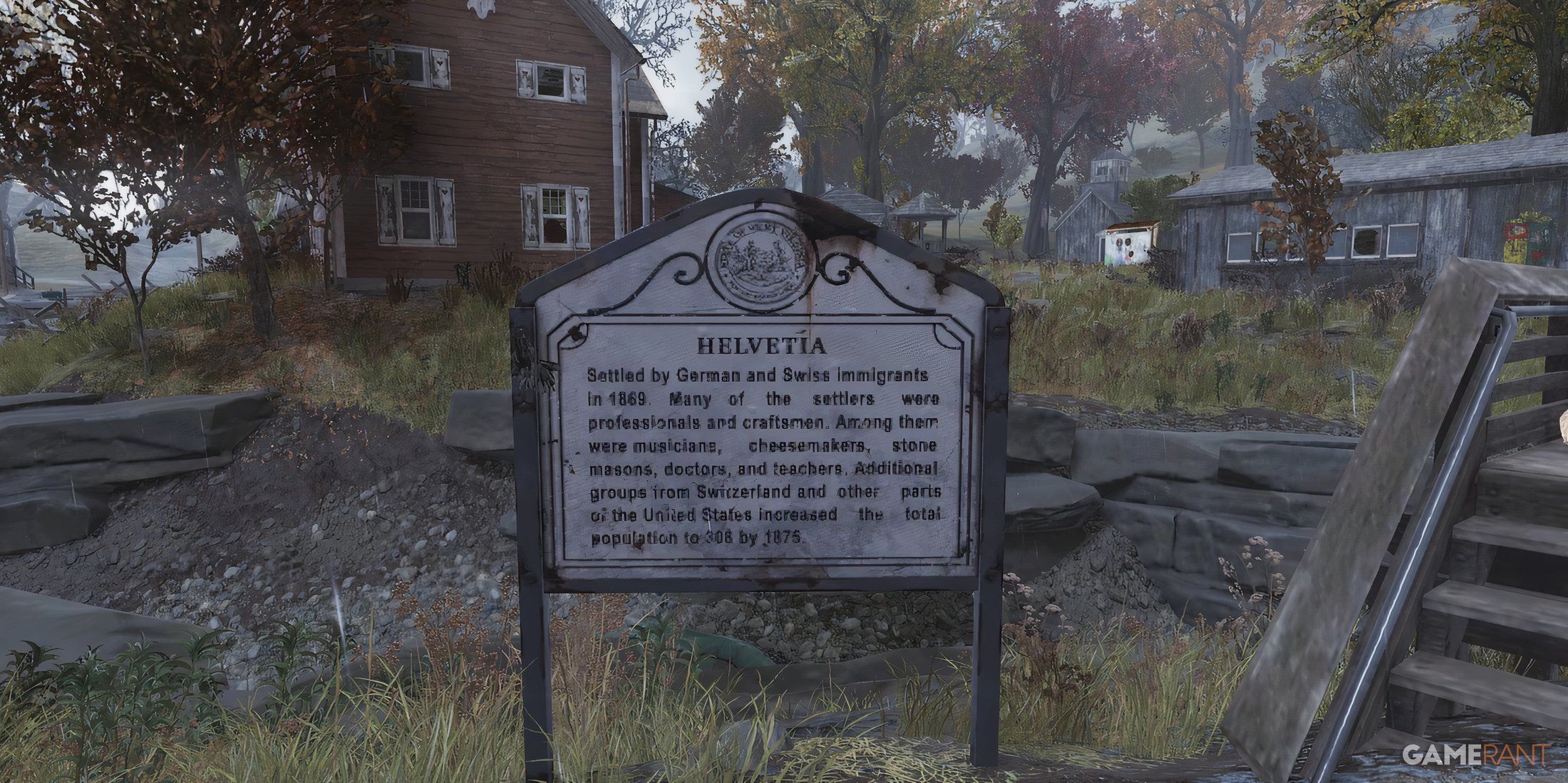 Helvetia Sign in Fallout 76