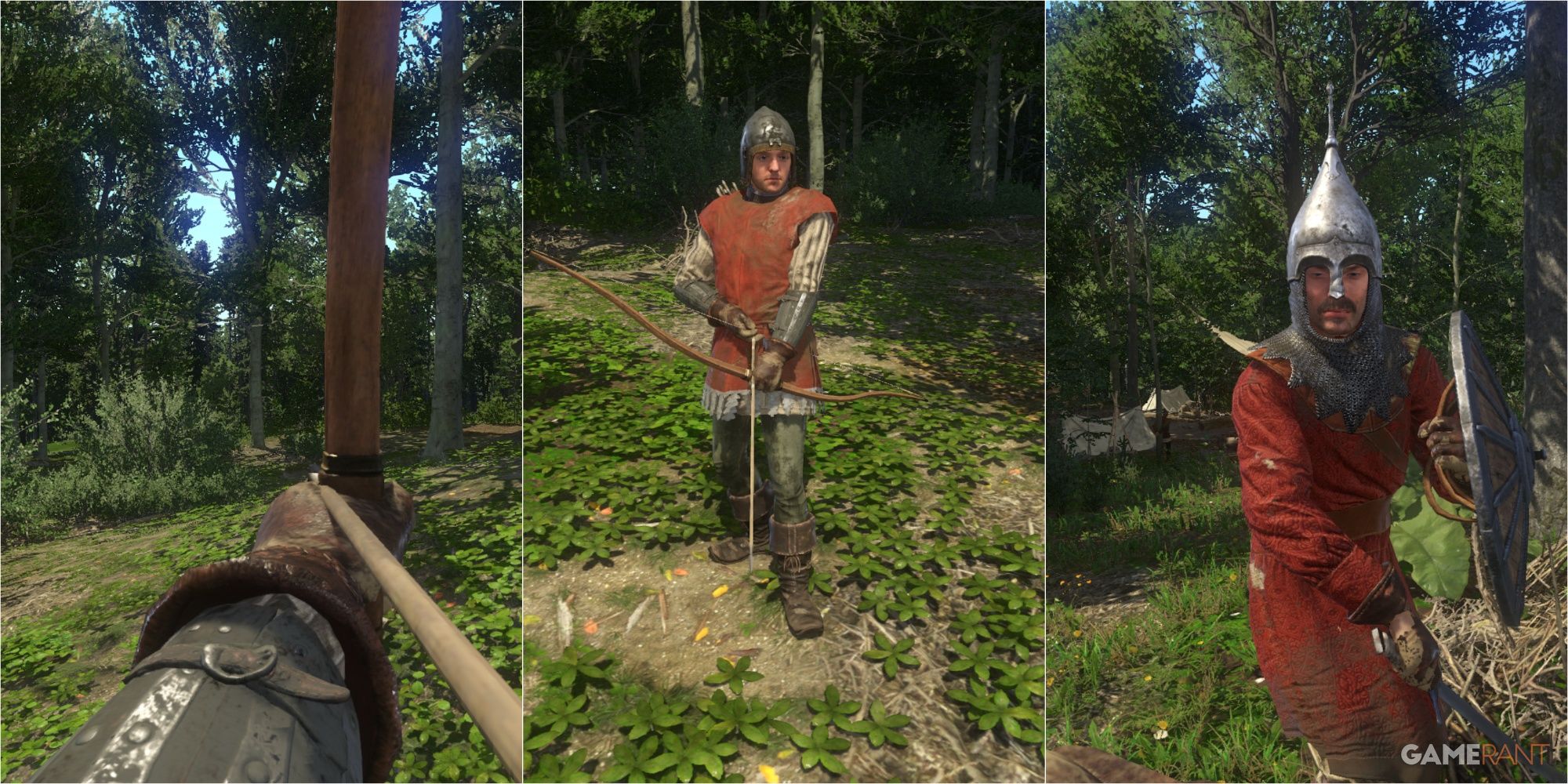 Henry hunting and fighting in Kingdom Come Deliverance