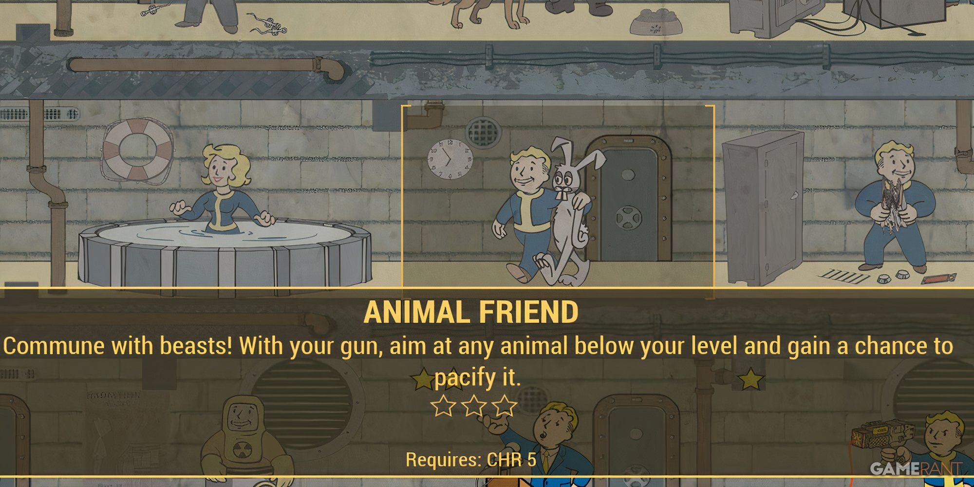 The Animal Friend Perk in the Perk Menu of Fallout 4