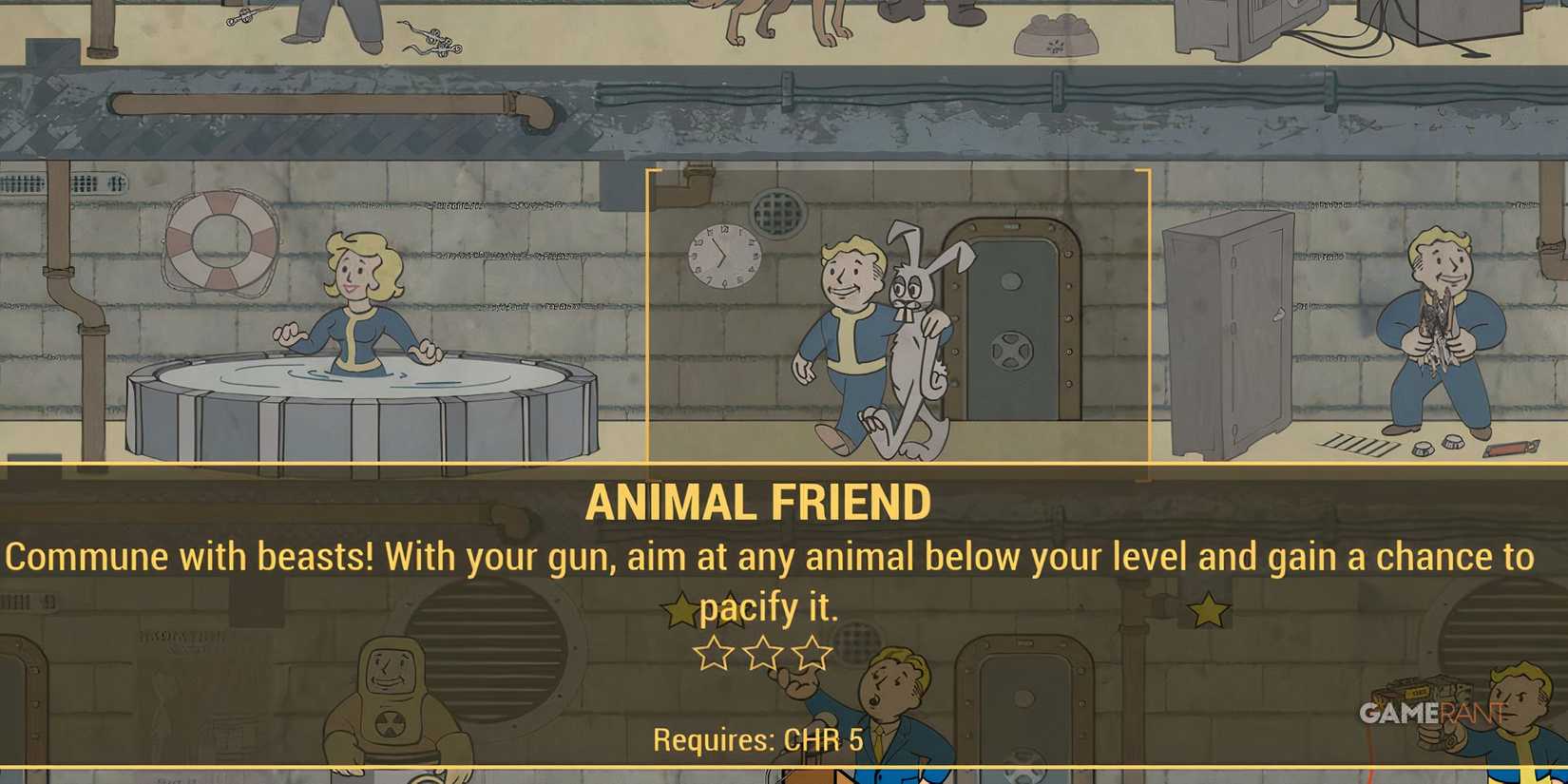 The Animal Friend Perk in the Perk Menu of Fallout 4