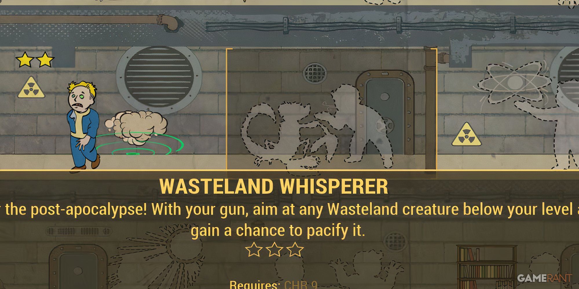 Closeup of the Wasteland Whisperer Perk and its description