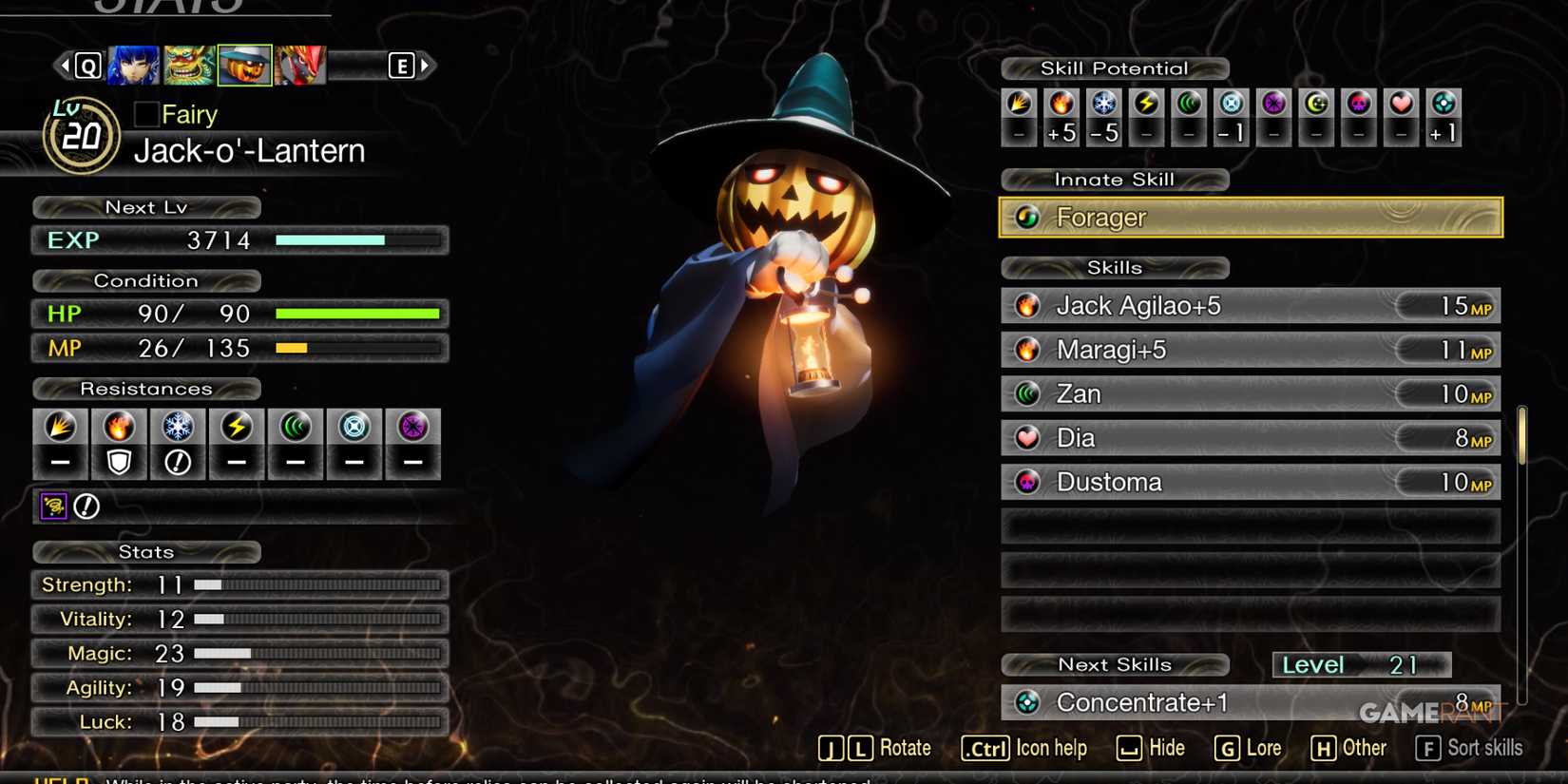 Jack-o'-Lantern in Shin Megami Tensei 5 Vengeance