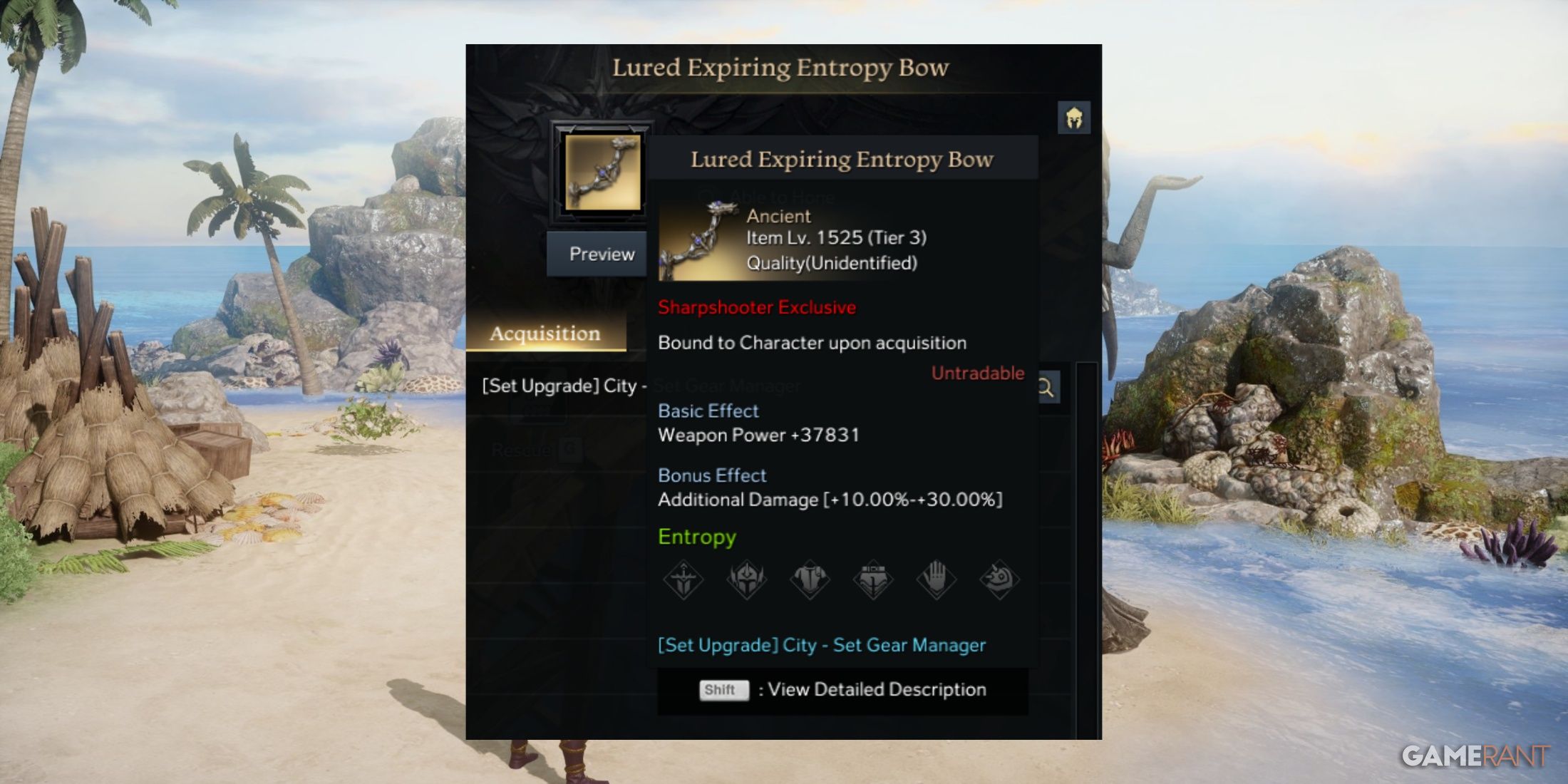 Lured Expiring Entropy Bow In Lost Ark