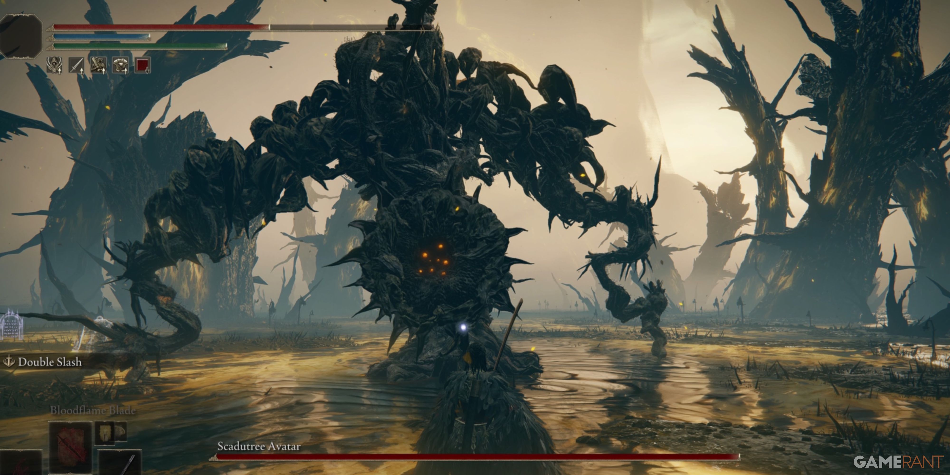 Elden Ring Shadow of The Erdtree: Every Boss Fight In Scadu Altus, Ranked Player fights the Scadutree avatar 