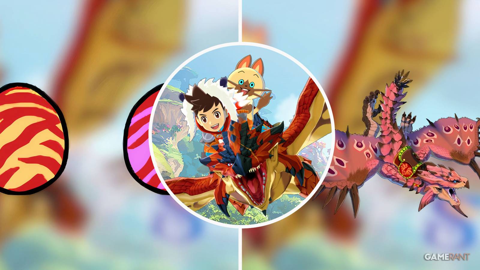 Monster Hunter Stories - Pink Rathian Split Image