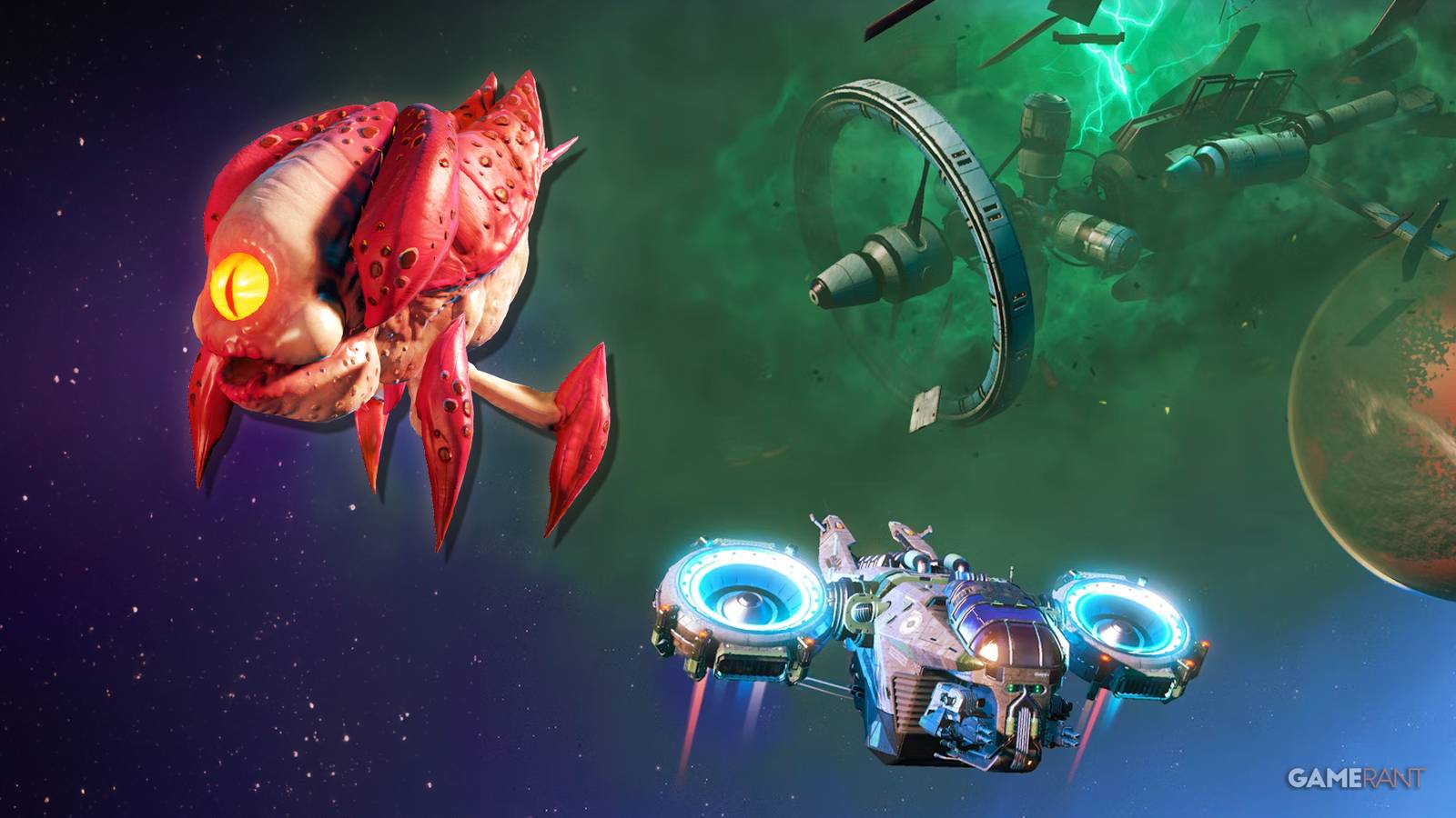 No Man's Sky: Adrift Gnawing Scuttler Pet, S Class Ghost Frigate