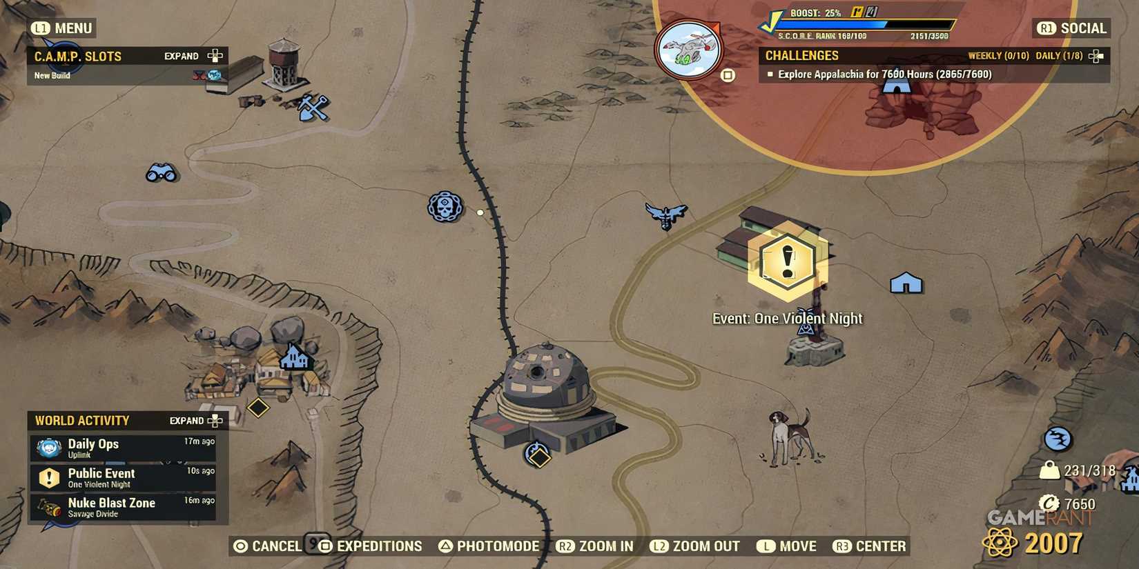 One Violent Night Event Pop-Up in Fallout 76