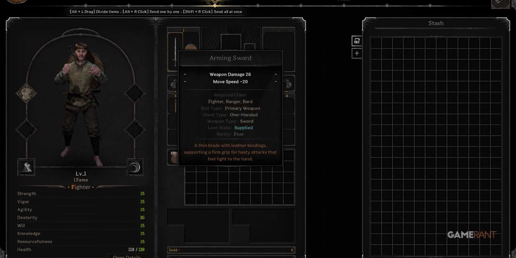 Only Basic Gear For Free Players In Dark And Darker