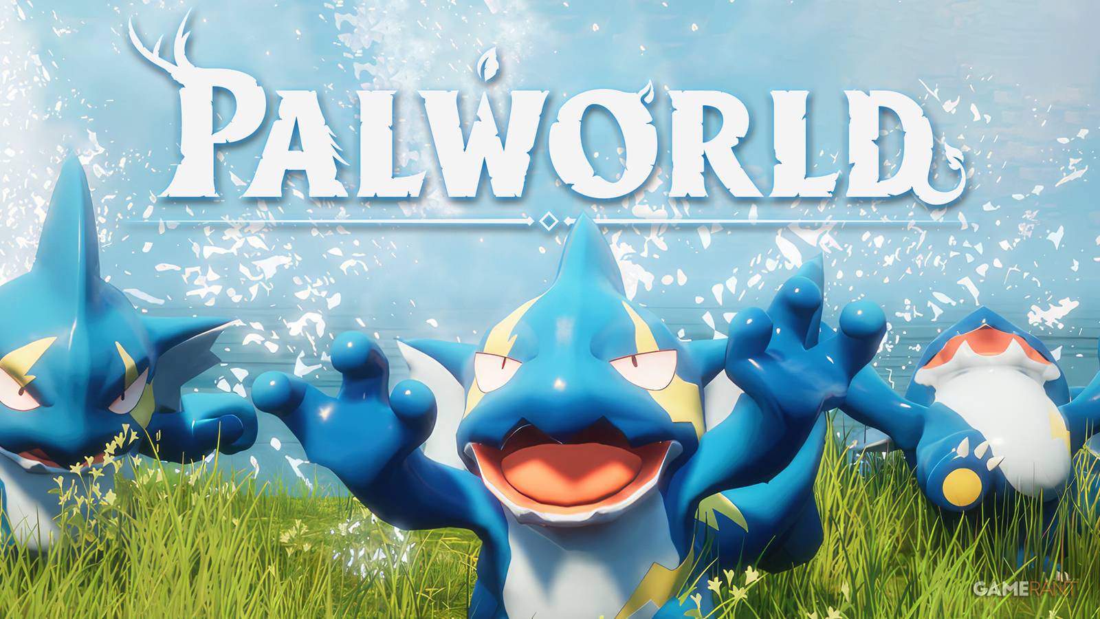Palworld Gobfins below game logo upscaled