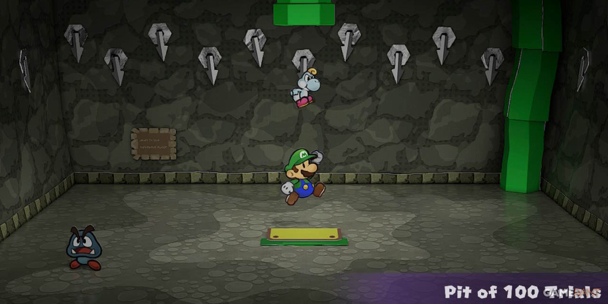 paper mario the thousand year door pit of 100 trials with white yoshi