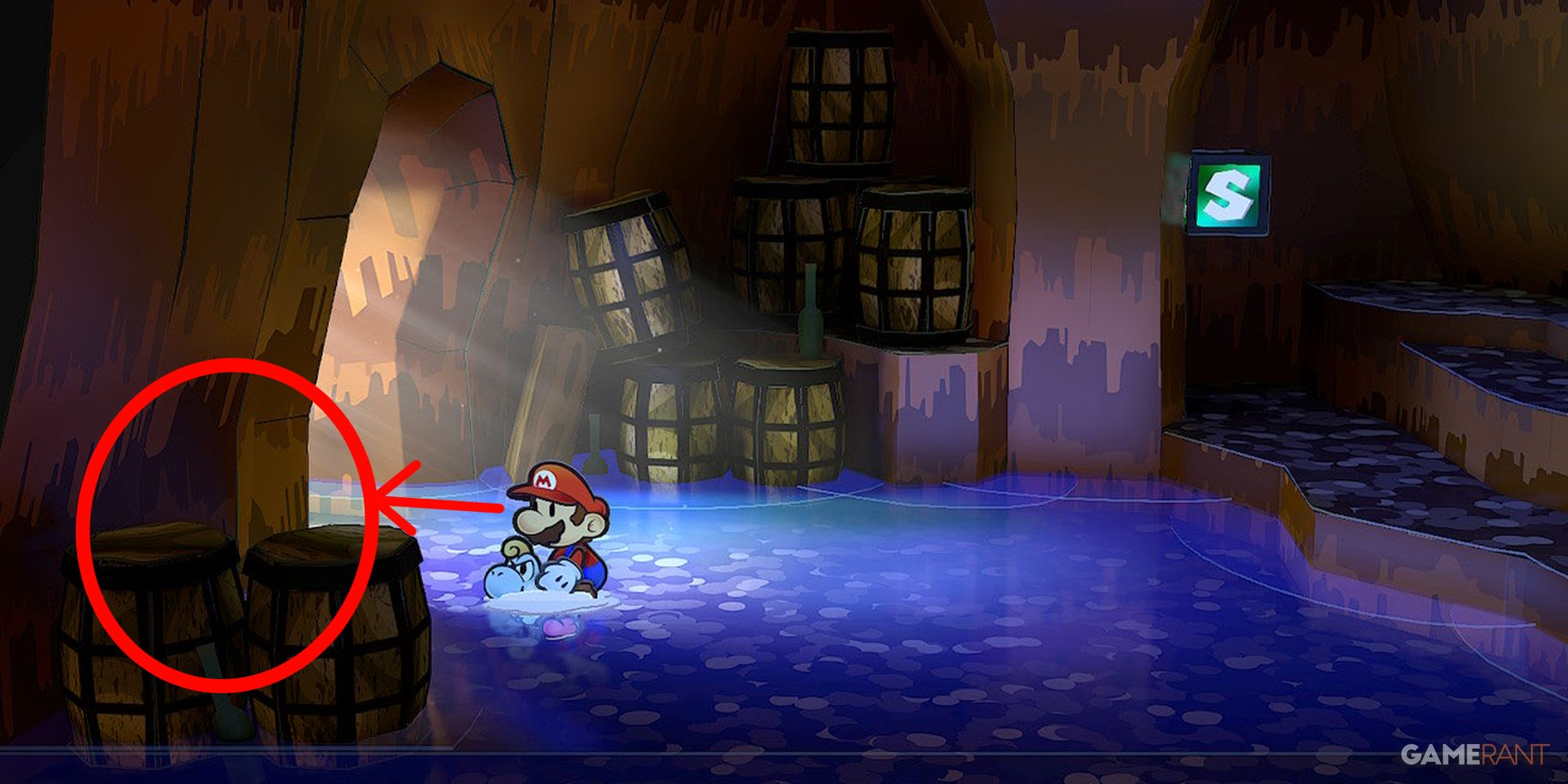 paper mario the thousand year door - ruin powder location pirate's grotto